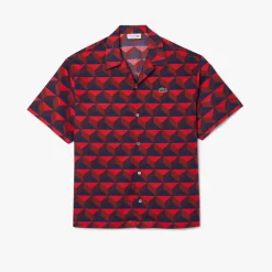 Shirts*Lacoste Relaxed-Fit Print Shirt in Multi colour