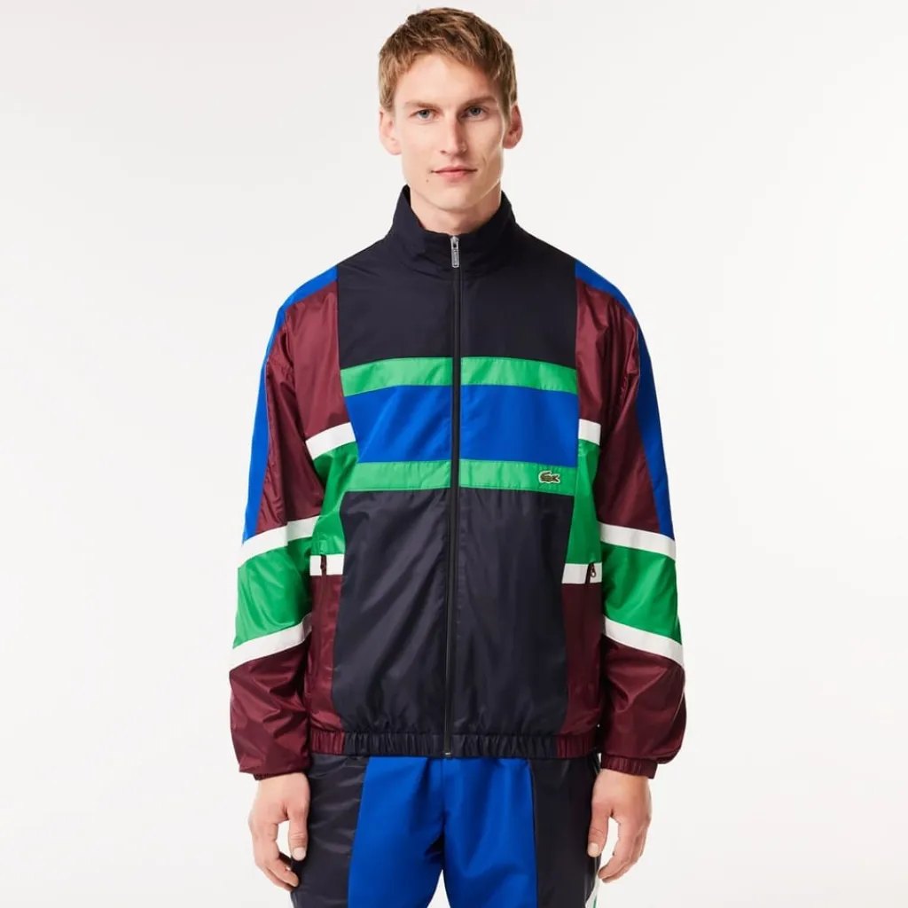 Coats And Jackets*Lacoste Shell Mock Neck Regular Fit Jacket in Multi