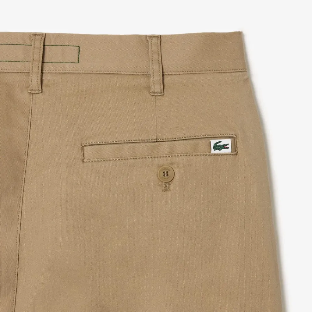 Trousers*Lacoste Skinny Fit Stretch Cotton Chinos in Brown