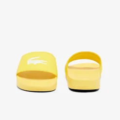 Footwear|Beach Shoes*Lacoste Sliders in Yellow