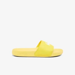 Footwear|Beach Shoes*Lacoste Sliders in Yellow