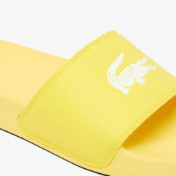 Footwear|Beach Shoes*Lacoste Sliders in Yellow