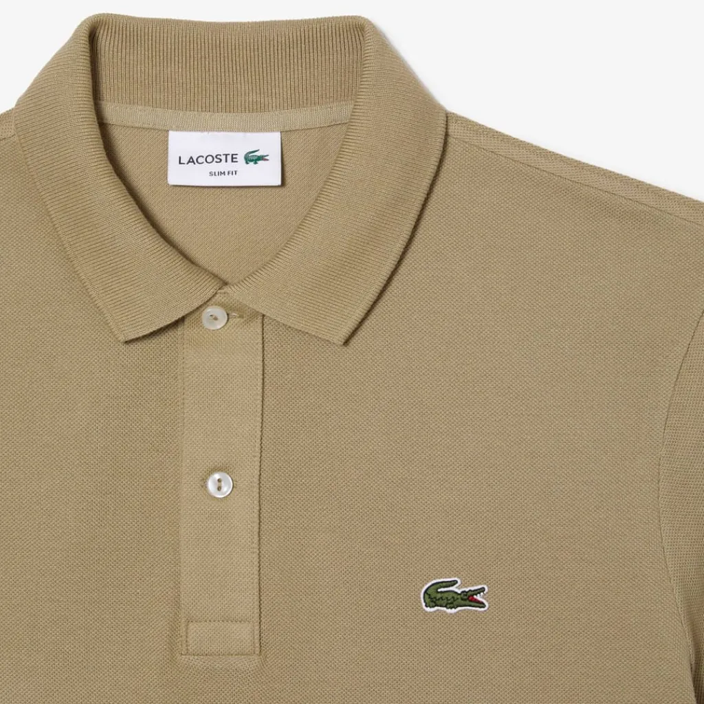 Polo Shirts*Lacoste Slim Fit L.12.12 Piqué Polo Shirt in Brown
