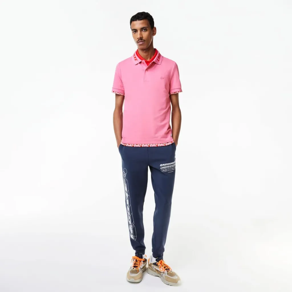Polo Shirts*Lacoste Slim Fit Movement Polo Shirt in Pink