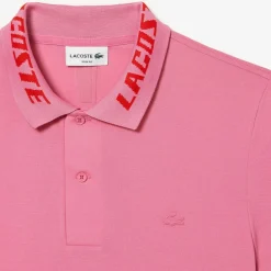 Polo Shirts*Lacoste Slim Fit Movement Polo Shirt in Pink