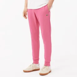 Trousers*Lacoste Slim Fit Organic Cotton Joggers in Pink