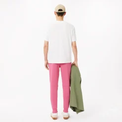 Trousers*Lacoste Slim Fit Organic Cotton Joggers in Pink