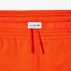 Trousers*Lacoste Slim Fit Organic Cotton Joggers in Orange