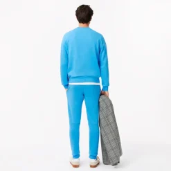 Trousers*Lacoste Slim Fit Organic Cotton Joggers in Blue