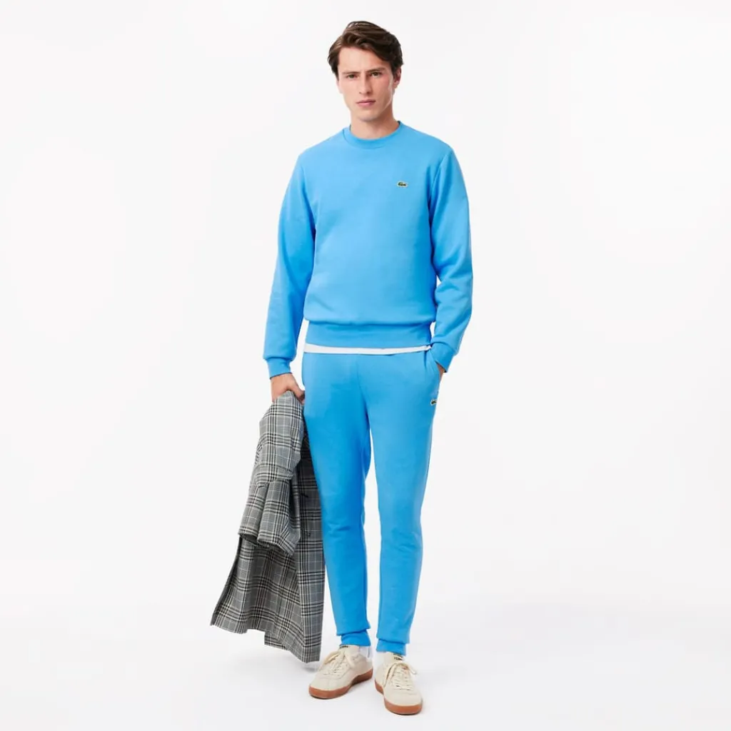 Trousers*Lacoste Slim Fit Organic Cotton Joggers in Blue