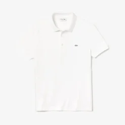 Polo Shirts*Lacoste Slim Fit Stretch Mini Piqué Polo Shirt in White