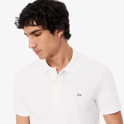 Polo Shirts*Lacoste Slim Fit Stretch Mini Piqué Polo Shirt in White
