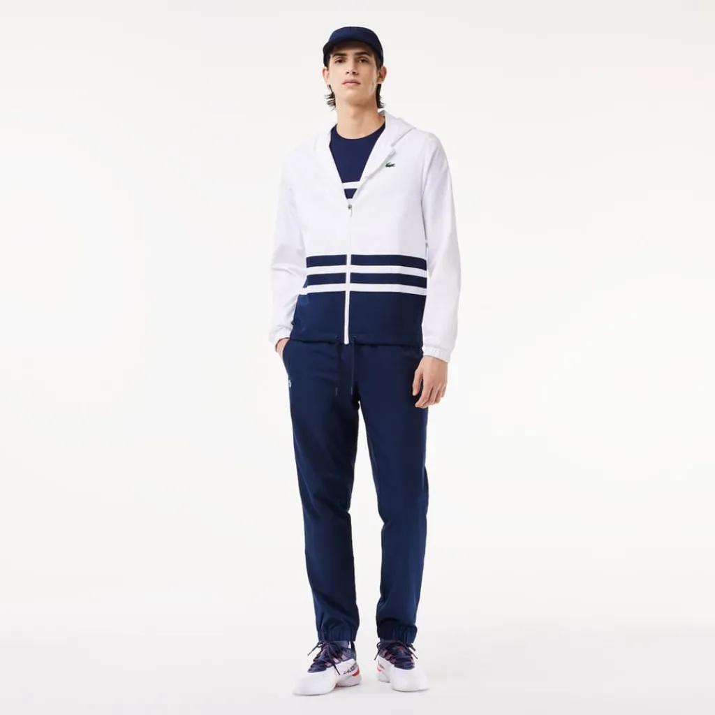 Tracksuits*Lacoste Sport Hooded Long Sleeve Tracksuit in White