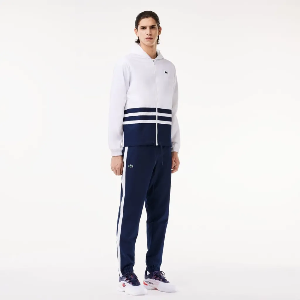 Tracksuits*Lacoste Sport Hooded Long Sleeve Tracksuit in White