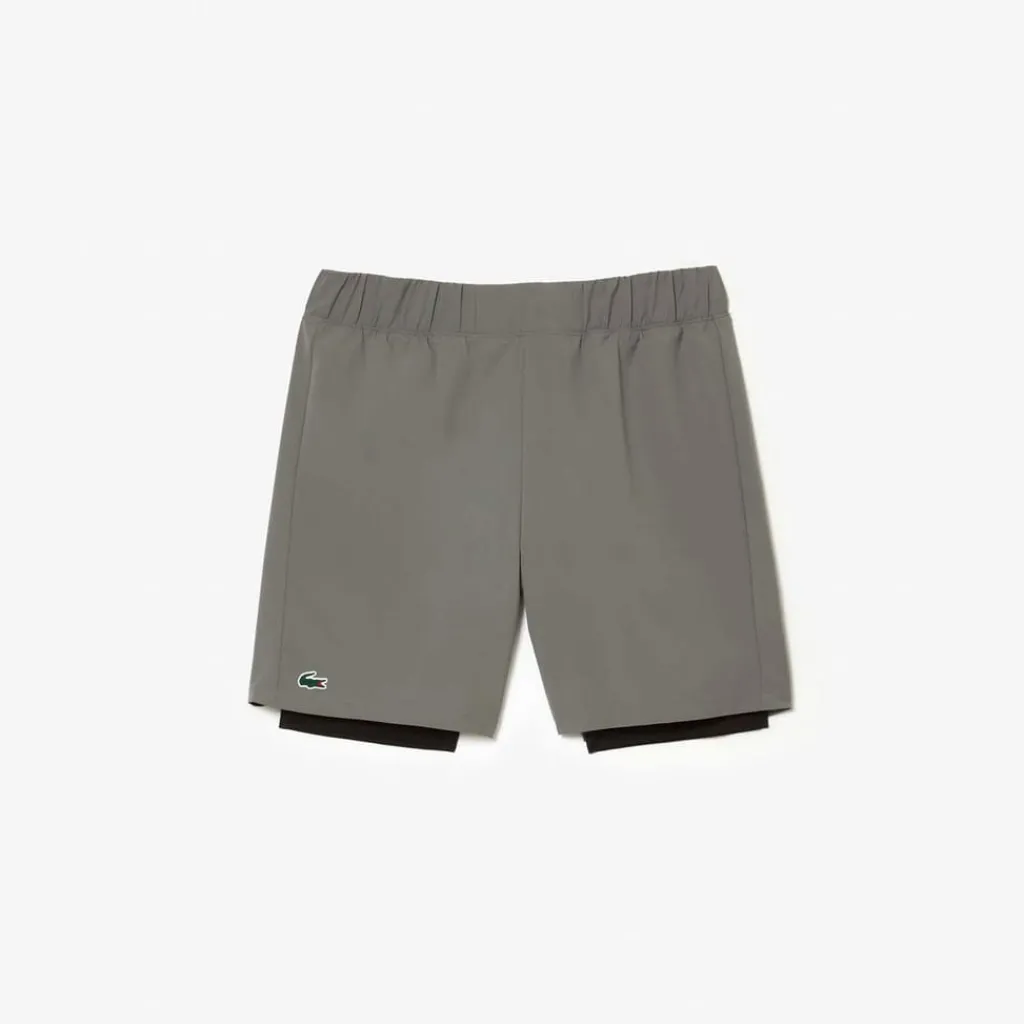 Fitness And Gym Shorts*Lacoste Sport Lined Ultra Dry Sport Shorts in Grey