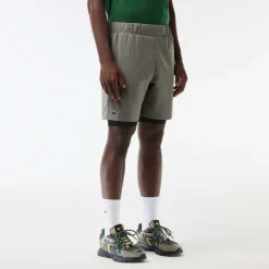 Fitness And Gym Shorts*Lacoste Sport Lined Ultra Dry Sport Shorts in Grey