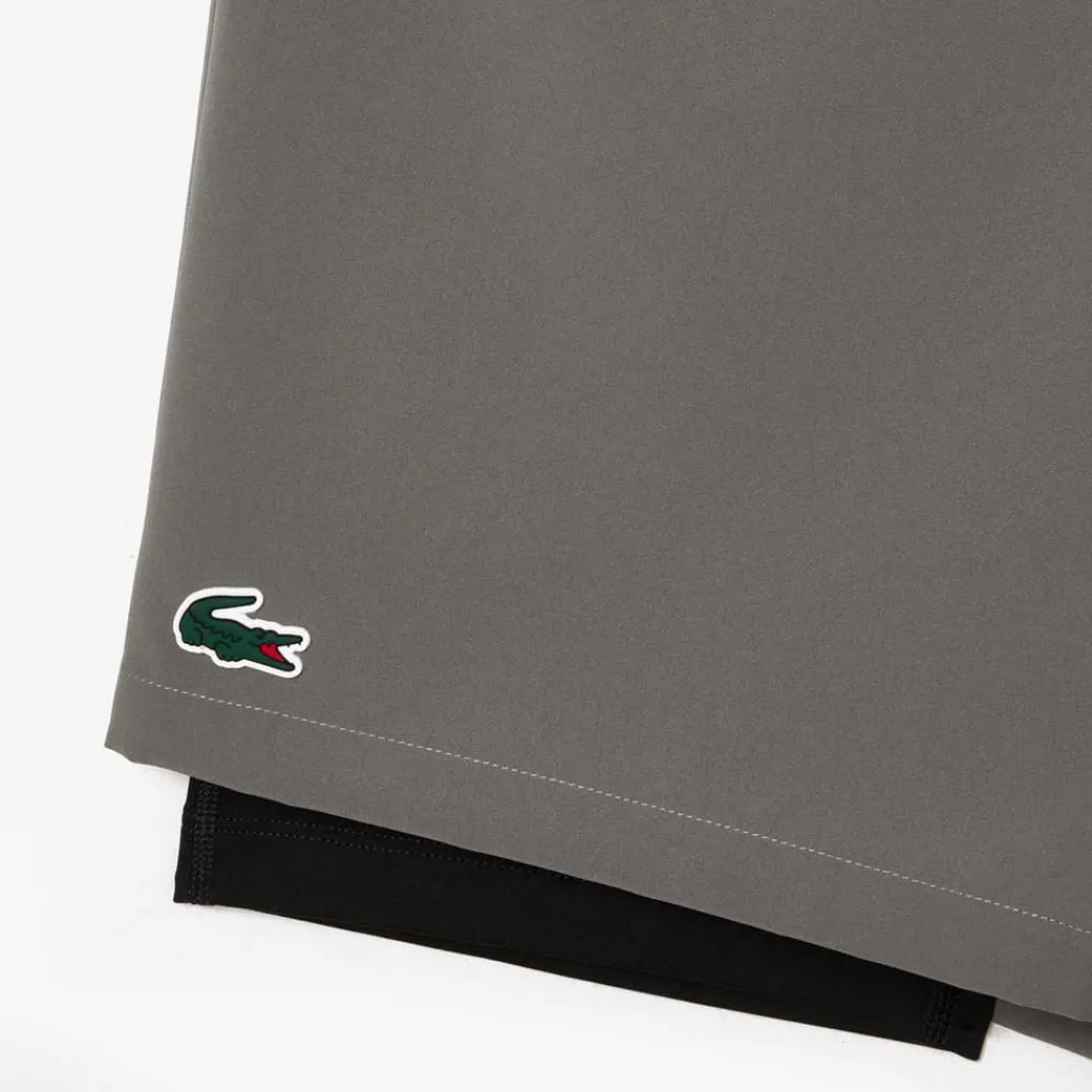 Fitness And Gym Shorts*Lacoste Sport Lined Ultra Dry Sport Shorts in Grey