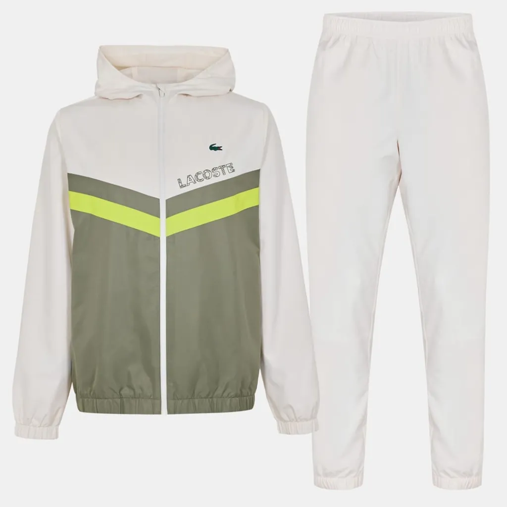 Tracksuits*Lacoste Survetement in White