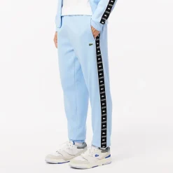 Trousers*Lacoste Tapered Leg Sweatpants in Light Blue
