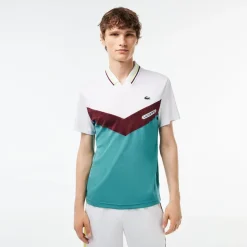 Polo Shirts*Lacoste Tennis X Danii Medvedev Seamless Polo Shirt in White blue