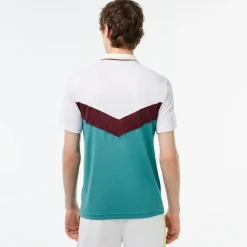 Polo Shirts*Lacoste Tennis X Danii Medvedev Seamless Polo Shirt in White blue