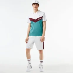 Polo Shirts*Lacoste Tennis X Danii Medvedev Seamless Polo Shirt in White blue