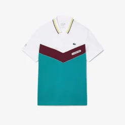 Polo Shirts*Lacoste Tennis X Danii Medvedev Seamless Polo Shirt in White blue