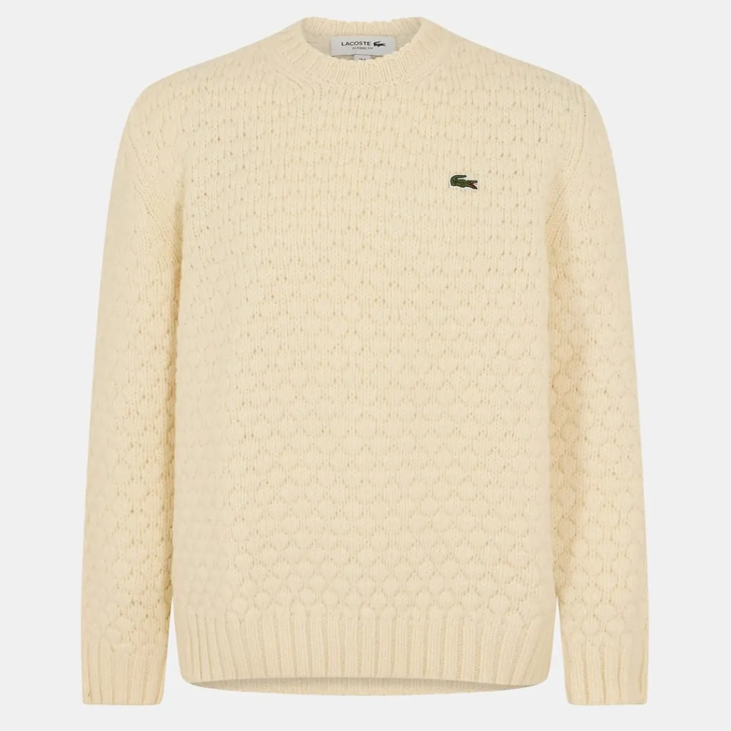 Knitwear*Lacoste Tricot in White