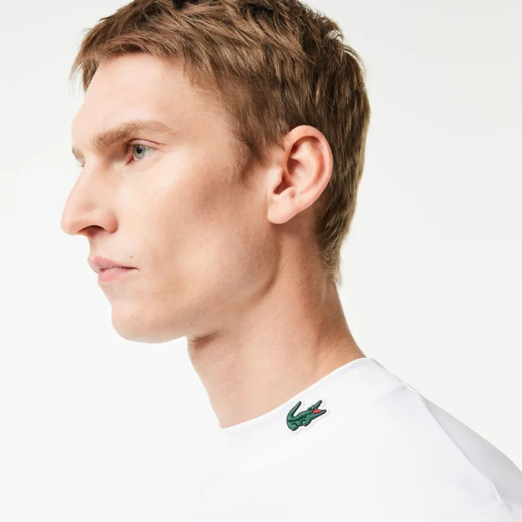 T-Shirts And Vests*Lacoste Ultra Dry Long Sleeved Sport T-Shirt in White