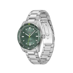 Jewellery-Watches*Lacoste Watches Mens Boston 39mm 3 Hands Watch in Silver