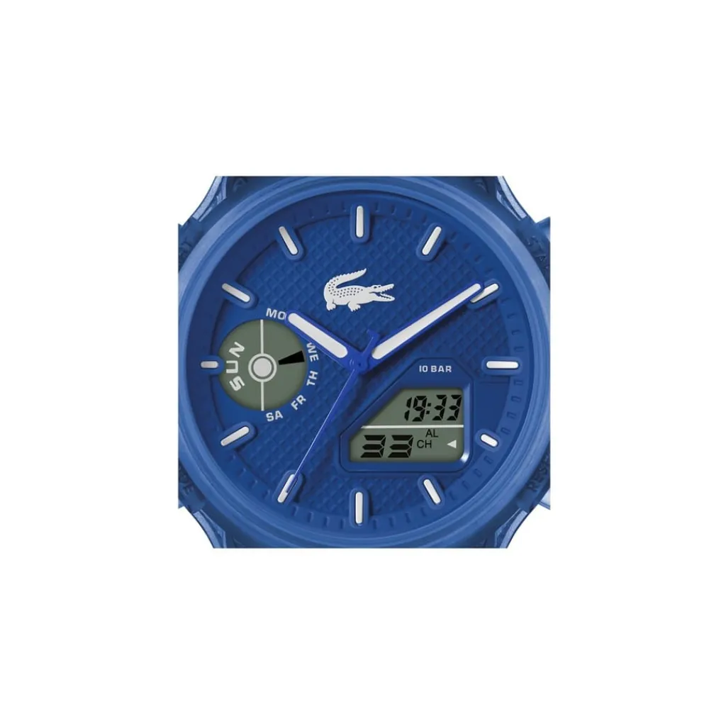 Jewellery-Watches*Lacoste Watches Mens Lc33 Silicone Strap Watch in Blue