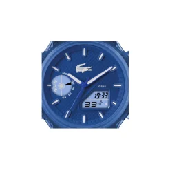 Jewellery-Watches*Lacoste Watches Mens Lc33 Silicone Strap Watch in Blue