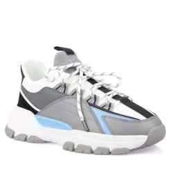 Footwear|Trainers*Lavair Creator Evo Trainers in White blue