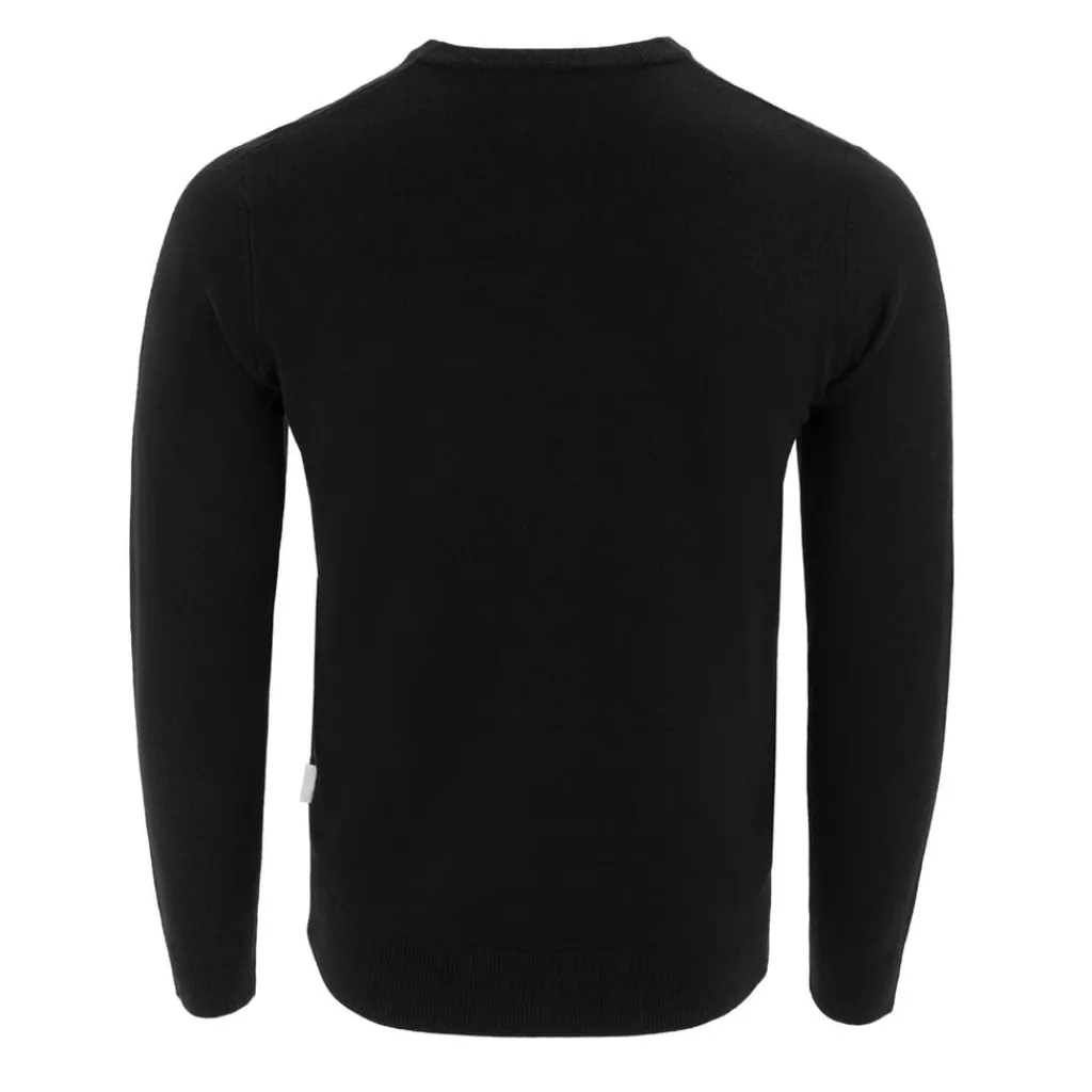 Knitwear*Lee Cooper Cooper Long Sleeve V Neck Jumper in Black