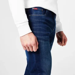 Jeans*Lee Cooper Mens Belted Jeans in Blue