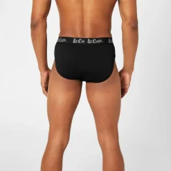 Underwear And Socks*Lee Cooper Mens Cooper 5 Pack Comfort Briefs in Black