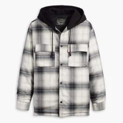 Coats And Jackets*Levis Hooded Jack Worker Overshirt in Grey