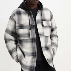 Coats And Jackets*Levis Hooded Jack Worker Overshirt in Grey