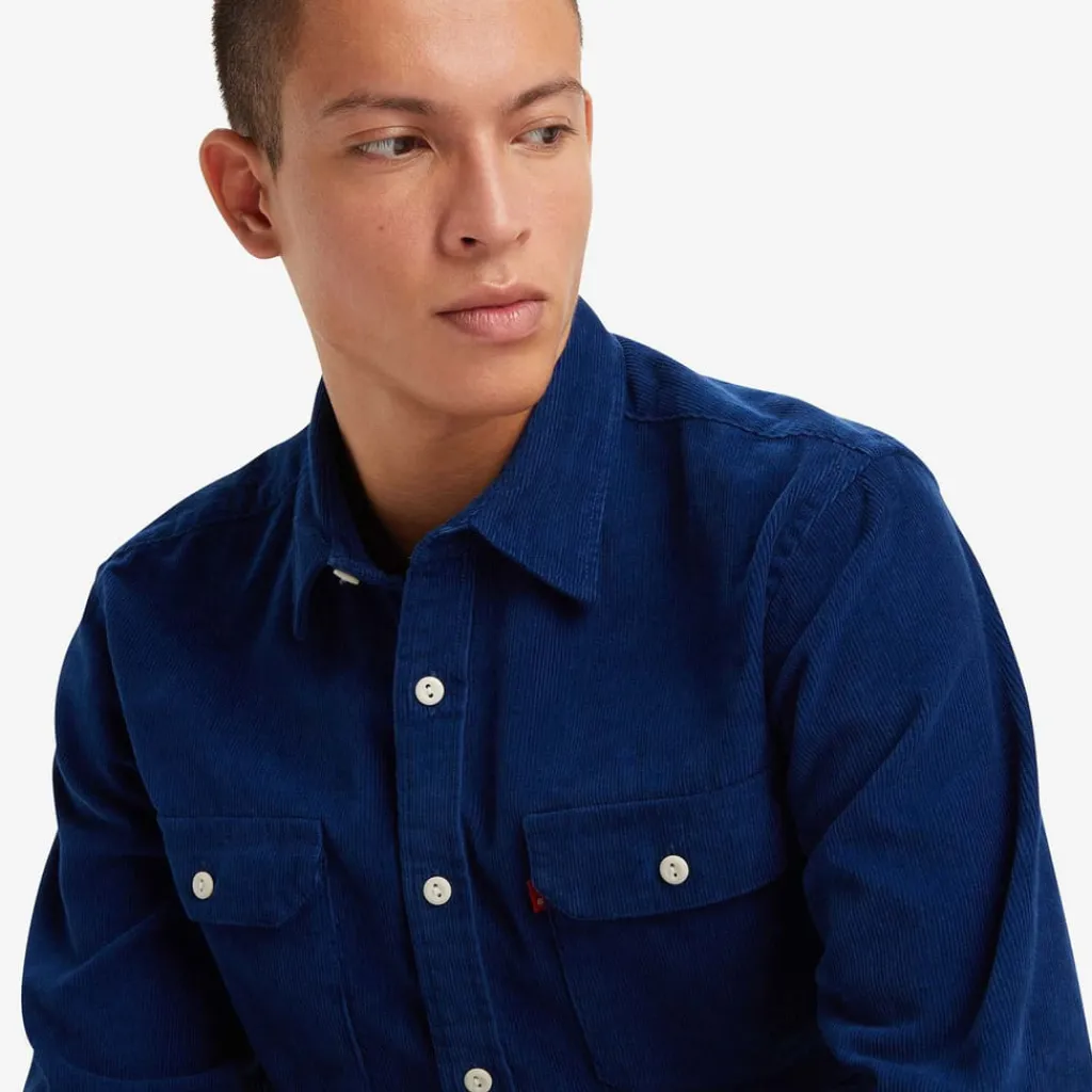Shirts*Levis Jackson Worker Corduroy Shirt in Dark Blue