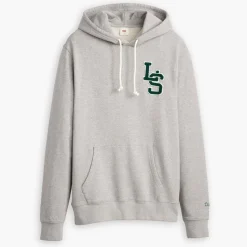 Sweatshirts*Levis Letterman Graphic Hoody in Grey