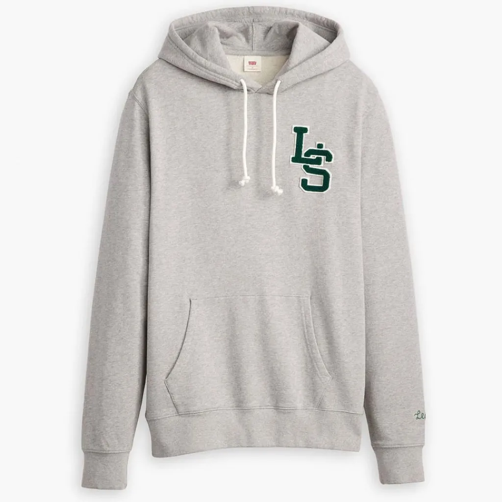 Sweatshirts*Levis Letterman Graphic Hoody in Grey