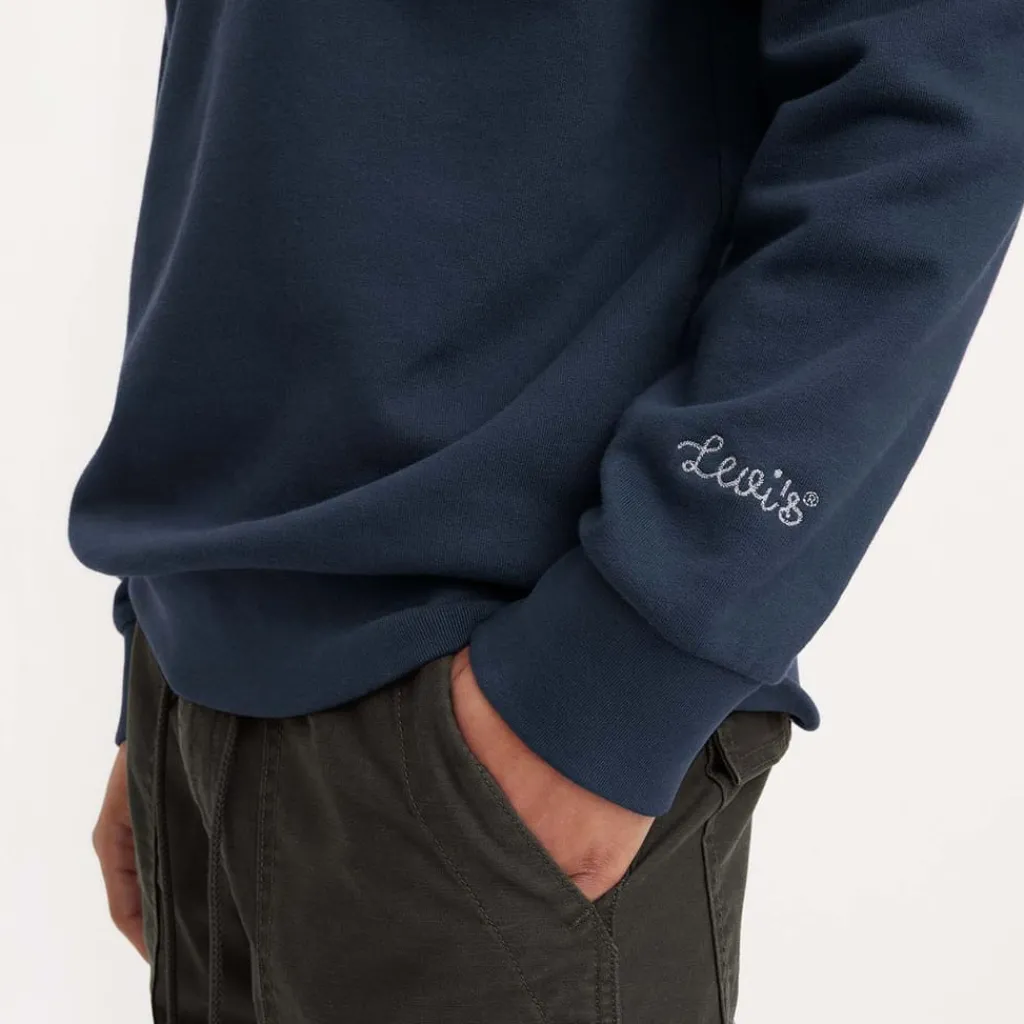 T-Shirts And Vests*Levis Letterman Long Sleeve T-Shirt in Navy