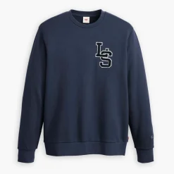 T-Shirts And Vests*Levis Letterman Long Sleeve T-Shirt in Navy