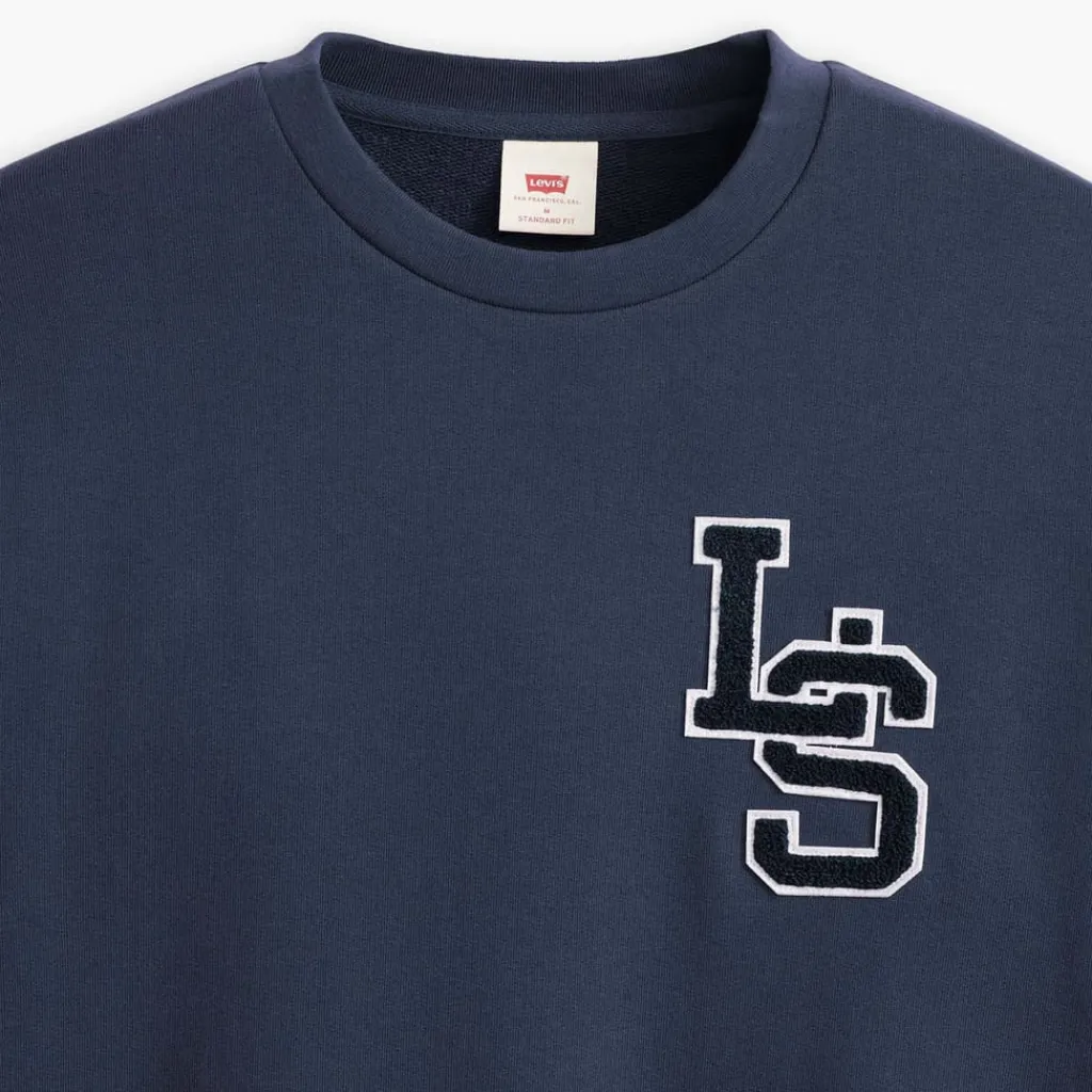 T-Shirts And Vests*Levis Letterman Long Sleeve T-Shirt in Navy