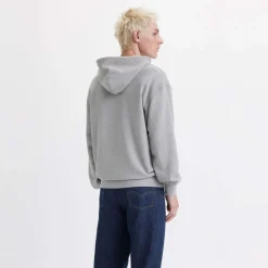 Sweatshirts*Levis Relaxed Graphic Hoody in Grey Marl