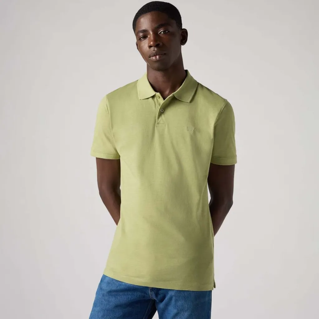 Polo Shirts*Levis Slim Housemark Polo Shirt in Green