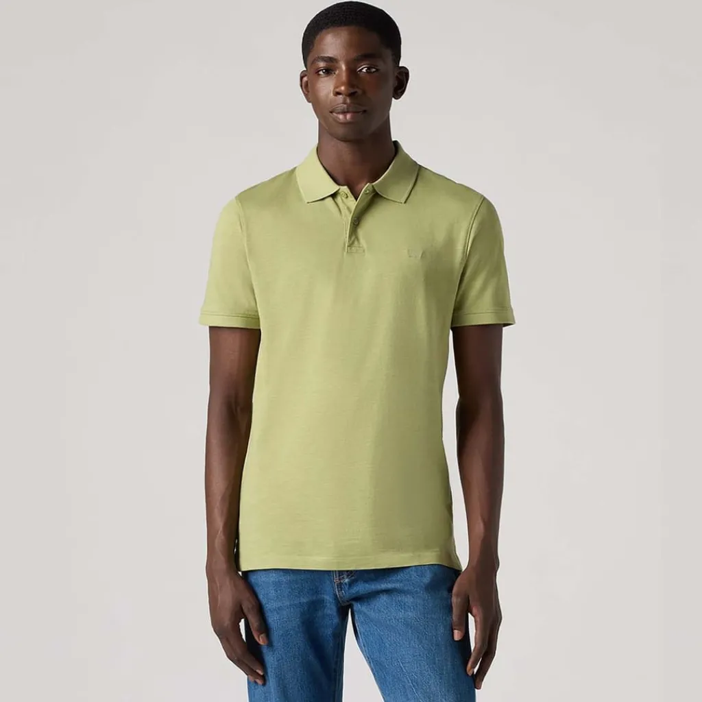 Polo Shirts*Levis Slim Housemark Polo Shirt in Green
