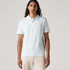 Polo Shirts*Levis Slim Housemark Polo Shirt in Light Blue