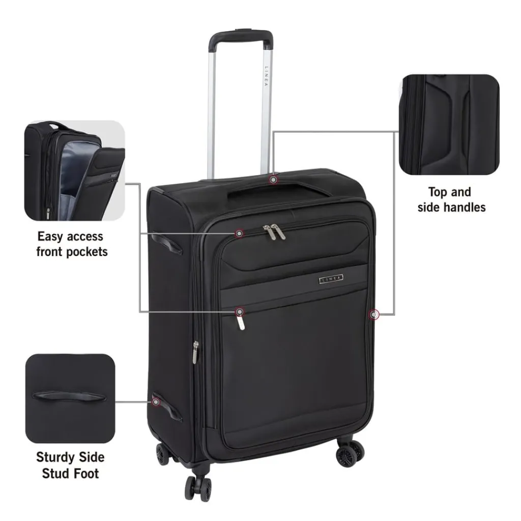 Bags*Linea Florence Luggage in Black