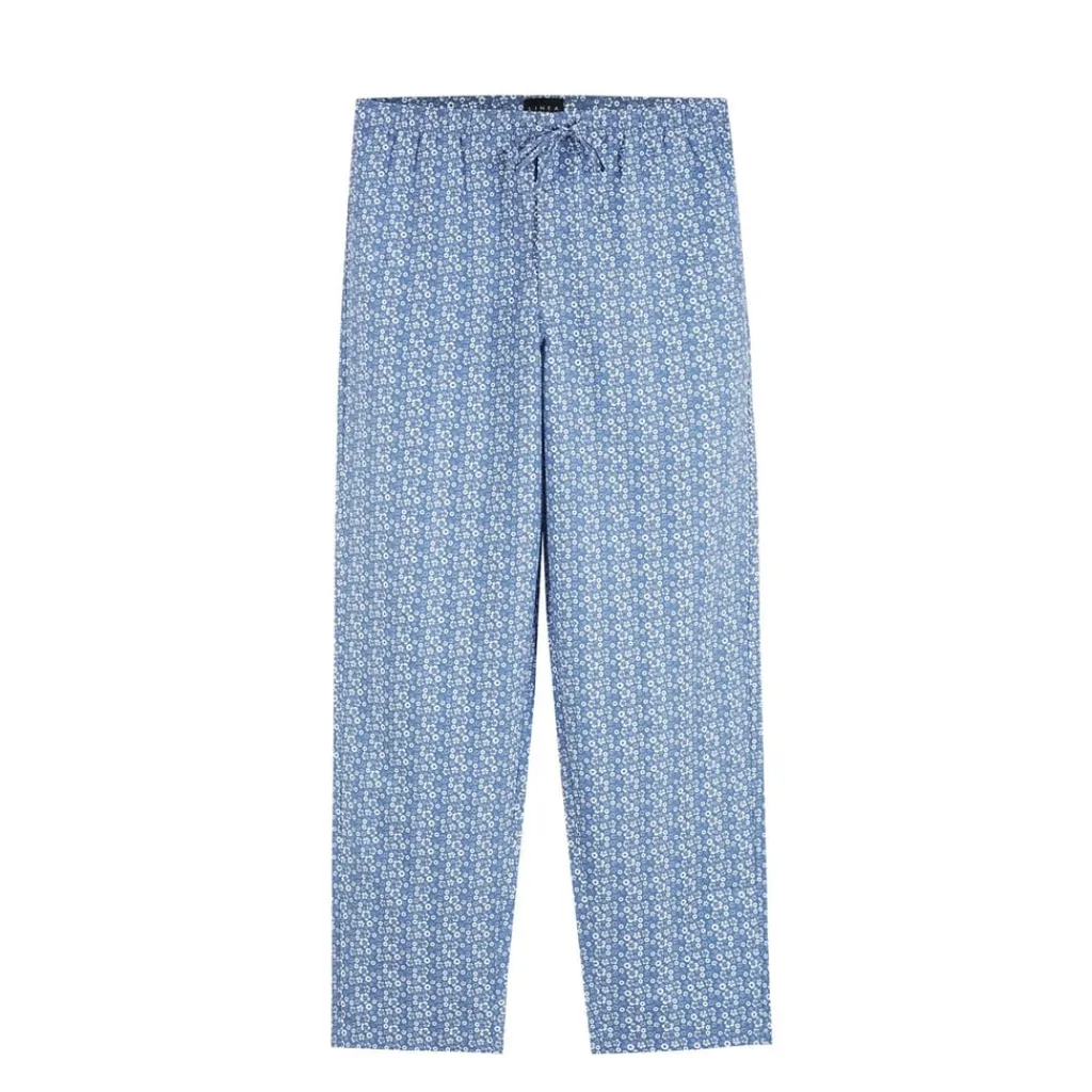Underwear And Socks*Linea Geo Collared Neck Pyjama Set in Blue